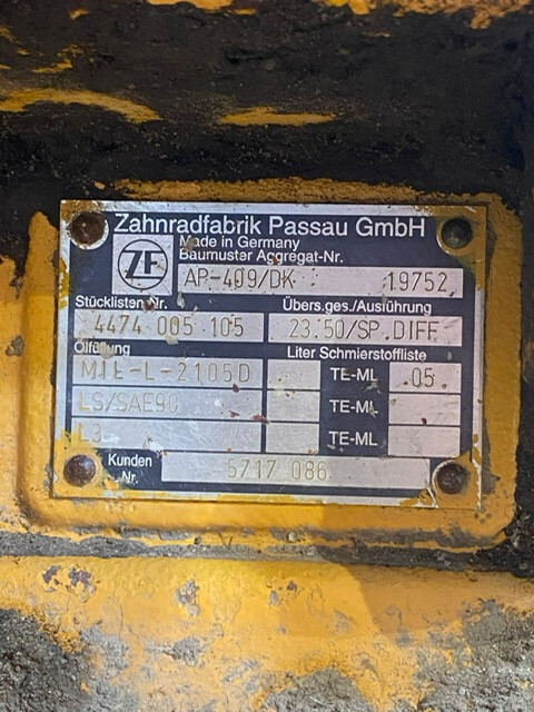 ZF 4474 452 100 , ZP 111 66640 - Ос и части за Селскостопанска техника: снимка 5 ZF 4474 452 100 , ZP 111 66640 - Ос и части за Селскостопанска техника: снимка 5