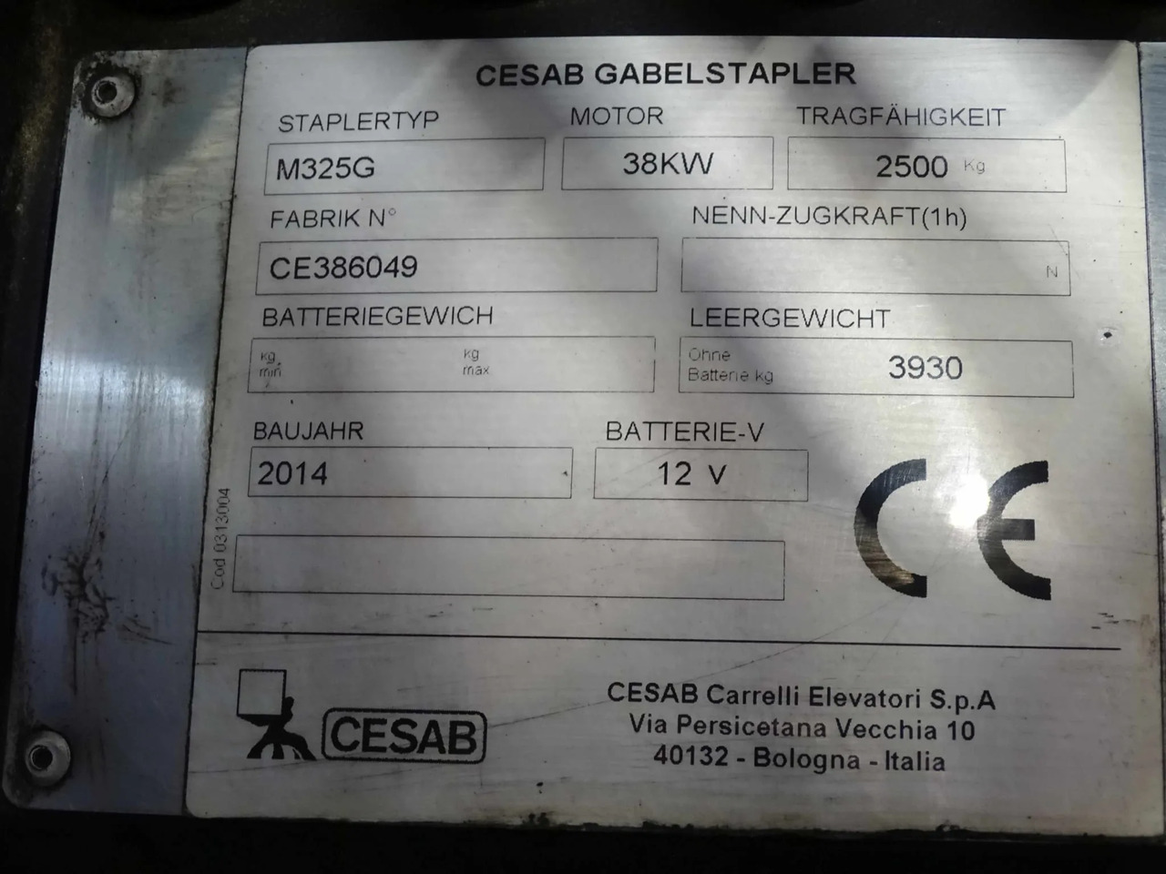 Cesab M325G - Газокар: снимка 2 Cesab M325G - Газокар: снимка 2