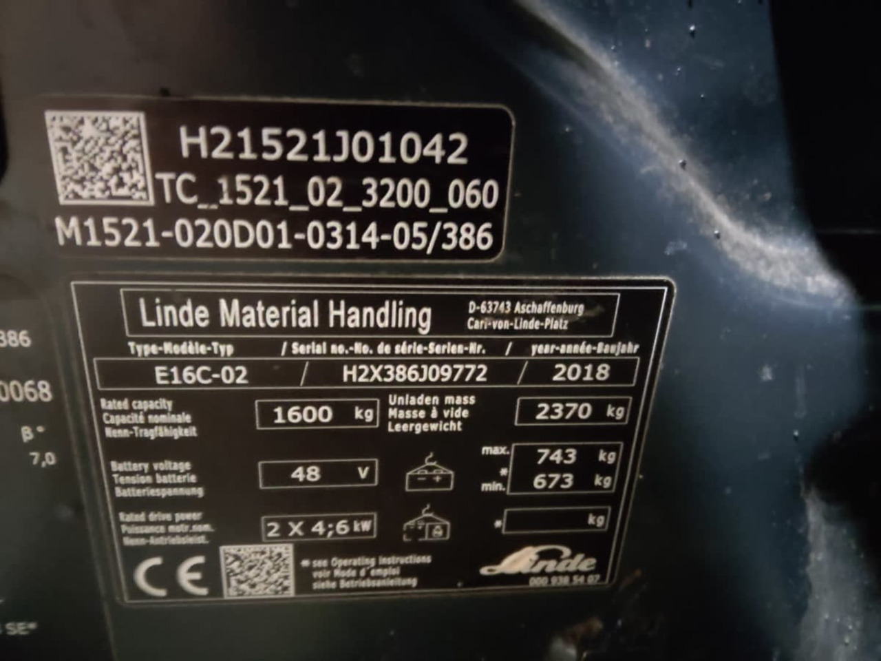 Linde E16C-02 - Електрокар: снимка 2 Linde E16C-02 - Електрокар: снимка 2