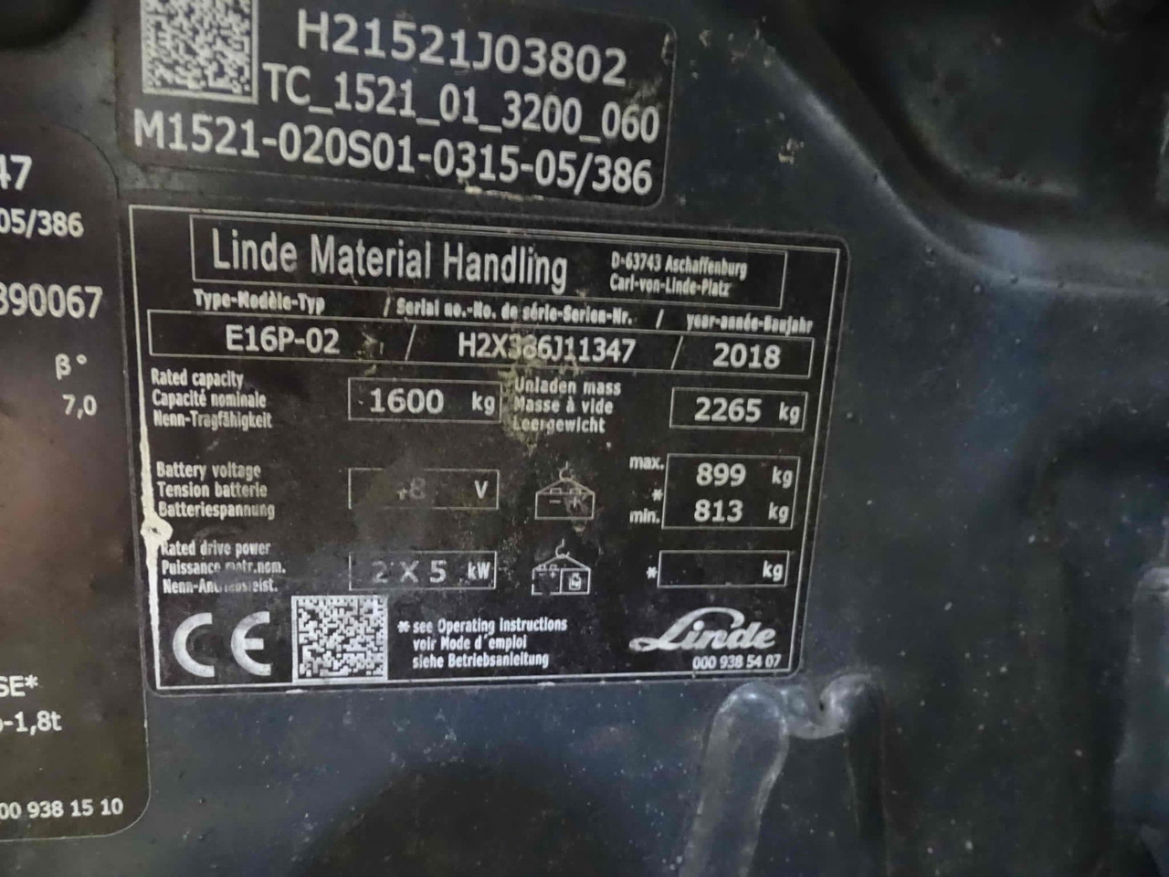 Linde E16P-02 - Електрокар: снимка 5 Linde E16P-02 - Електрокар: снимка 5