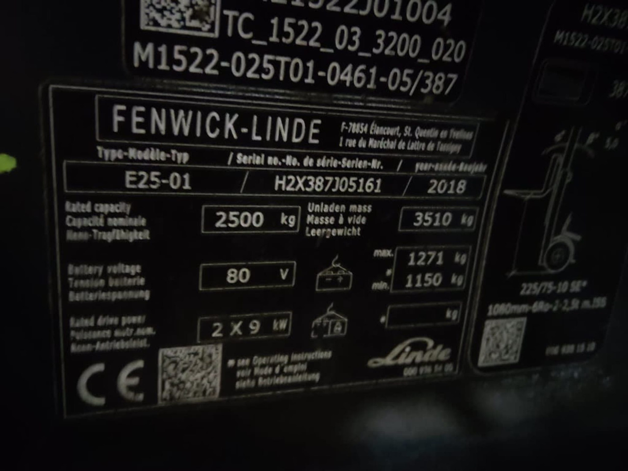 Linde E25-01 - Електрокар: снимка 2 Linde E25-01 - Електрокар: снимка 2