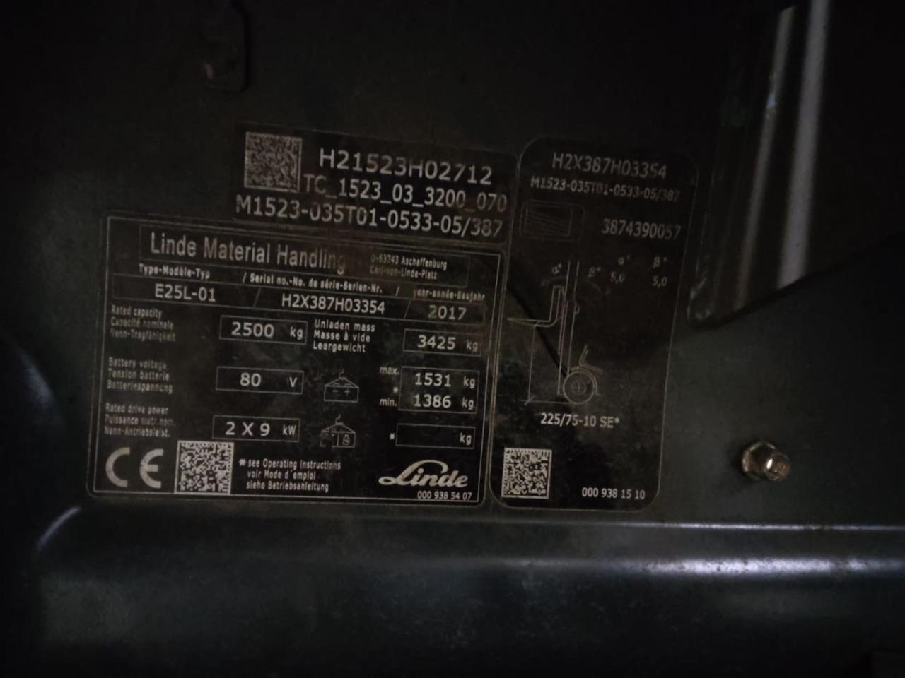 Linde E25 - Електрокар: снимка 2 Linde E25 - Електрокар: снимка 2