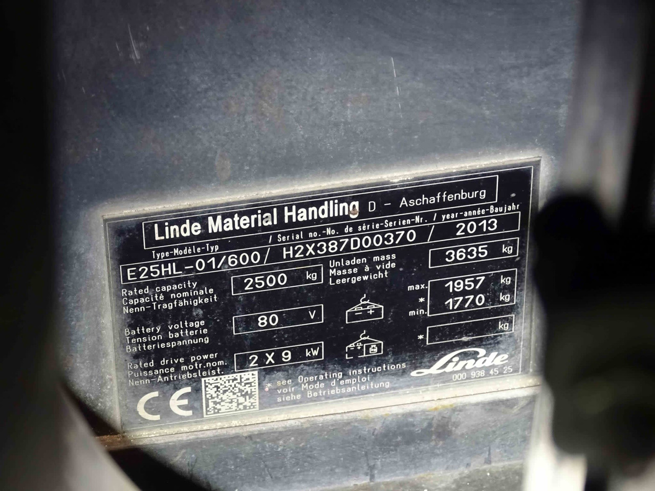 Linde E25HL-01/600 - Електрокар: снимка 2 Linde E25HL-01/600 - Електрокар: снимка 2