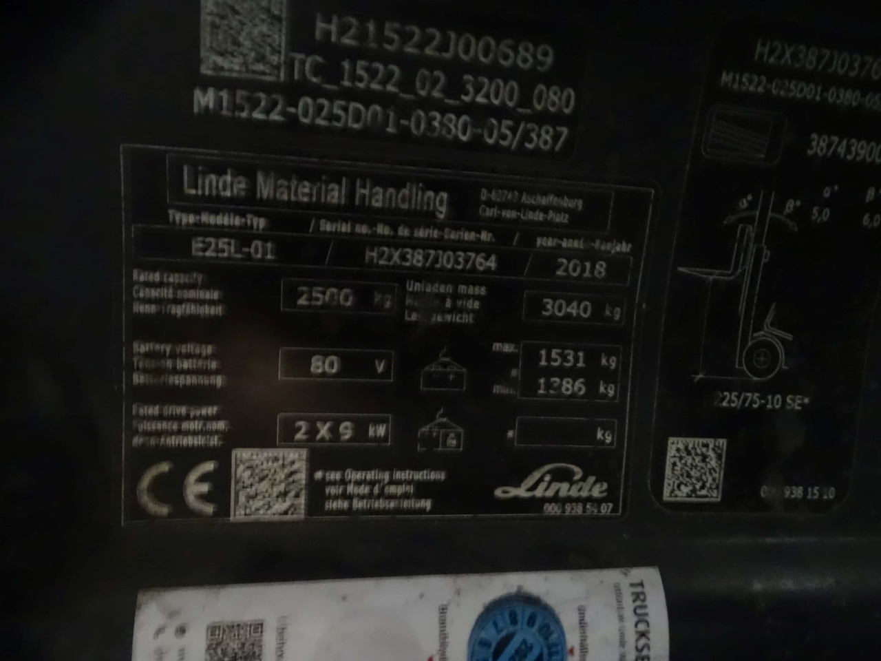 Linde E25L-01 - Електрокар: снимка 2 Linde E25L-01 - Електрокар: снимка 2