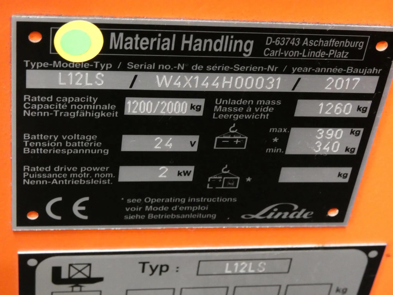 Linde L12LS - Стакер: снимка 5 Linde L12LS - Стакер: снимка 5