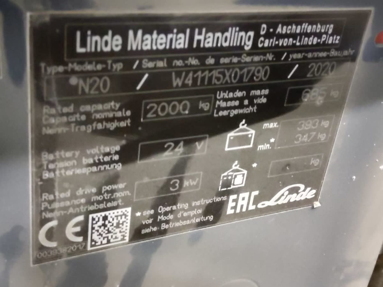 Linde N20/2400mm - Ордер пикър - комисионер: снимка 5 Linde N20/2400mm - Ордер пикър - комисионер: снимка 5