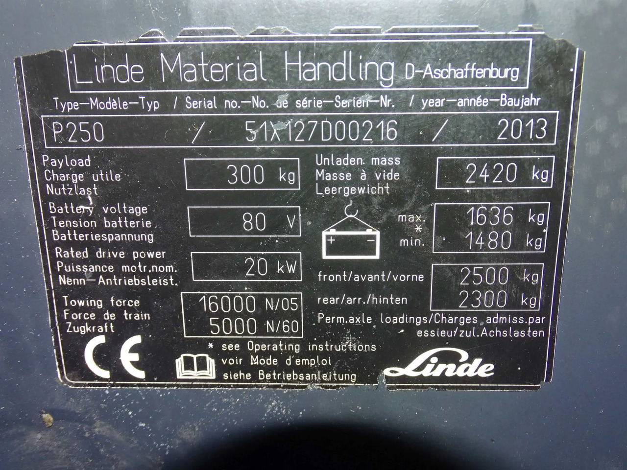 Linde P250 - Електрически влекач: снимка 5 Linde P250 - Електрически влекач: снимка 5