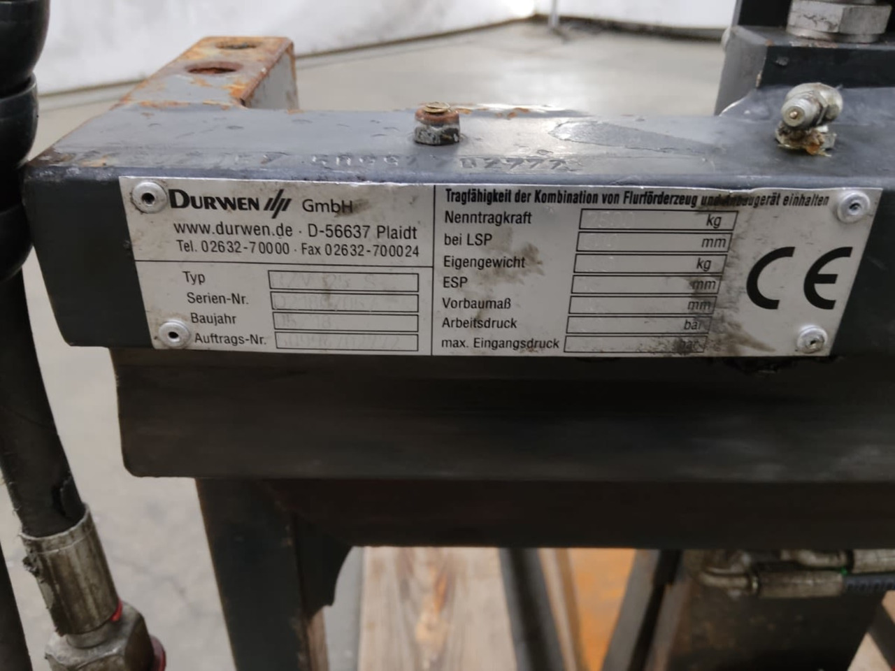 Durwen RZV25S - Прикачен инвентар за Подемно-транспортна техника: снимка 2 Durwen RZV25S - Прикачен инвентар за Подемно-транспортна техника: снимка 2