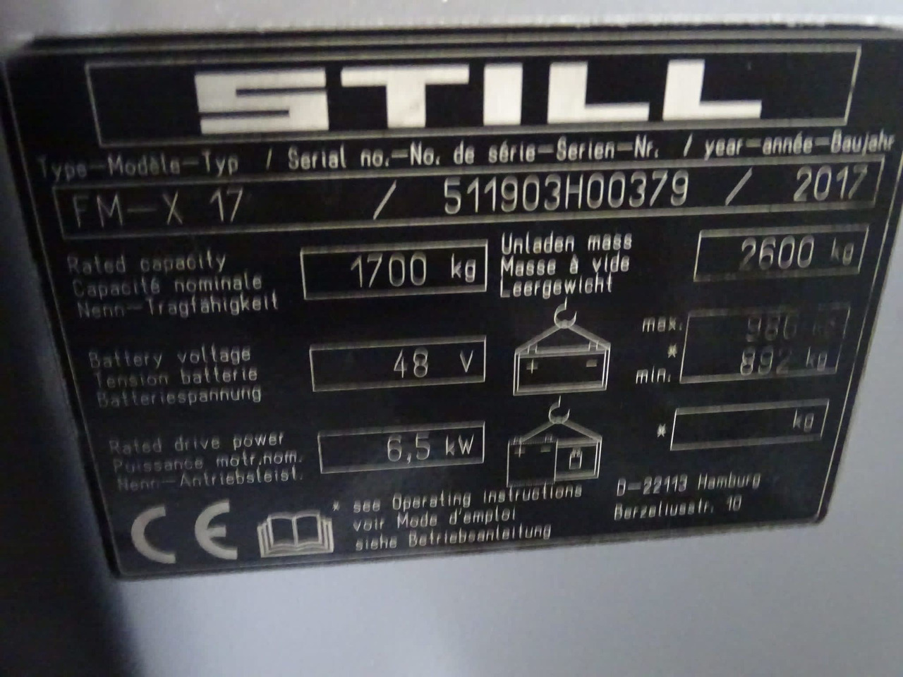STILL FM-X17 - Ричтрак: снимка 5 STILL FM-X17 - Ричтрак: снимка 5