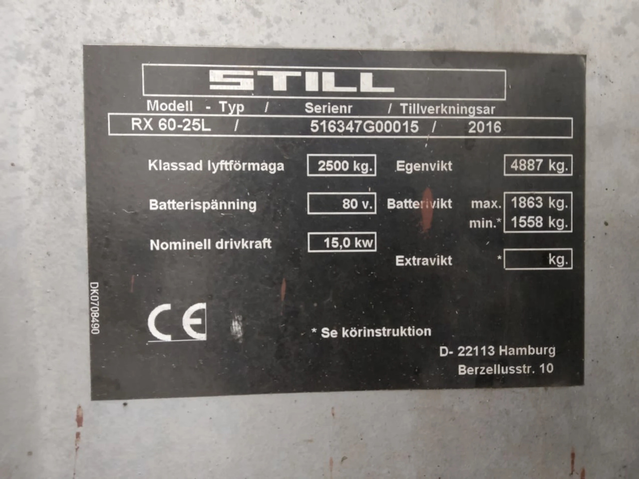 STILL RX60-25L - Електрокар: снимка 2 STILL RX60-25L - Електрокар: снимка 2