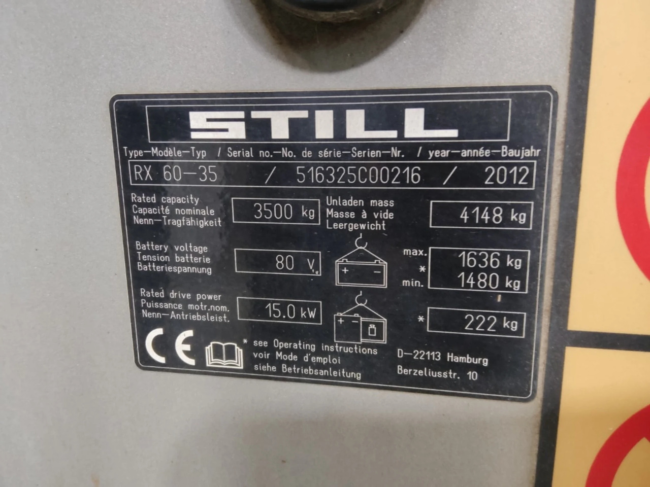 STILL RX60-35L - Електрокар: снимка 5 STILL RX60-35L - Електрокар: снимка 5