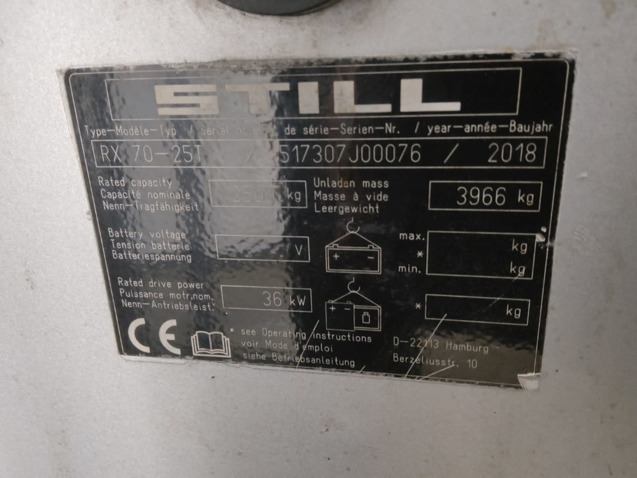 STILL RX70-25T - Газокар: снимка 5 STILL RX70-25T - Газокар: снимка 5