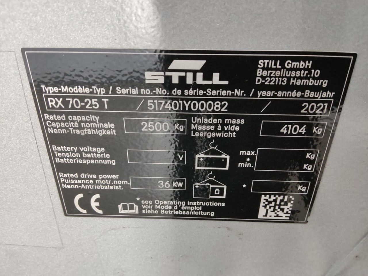 STILL RX70-25T - Газокар: снимка 5 STILL RX70-25T - Газокар: снимка 5