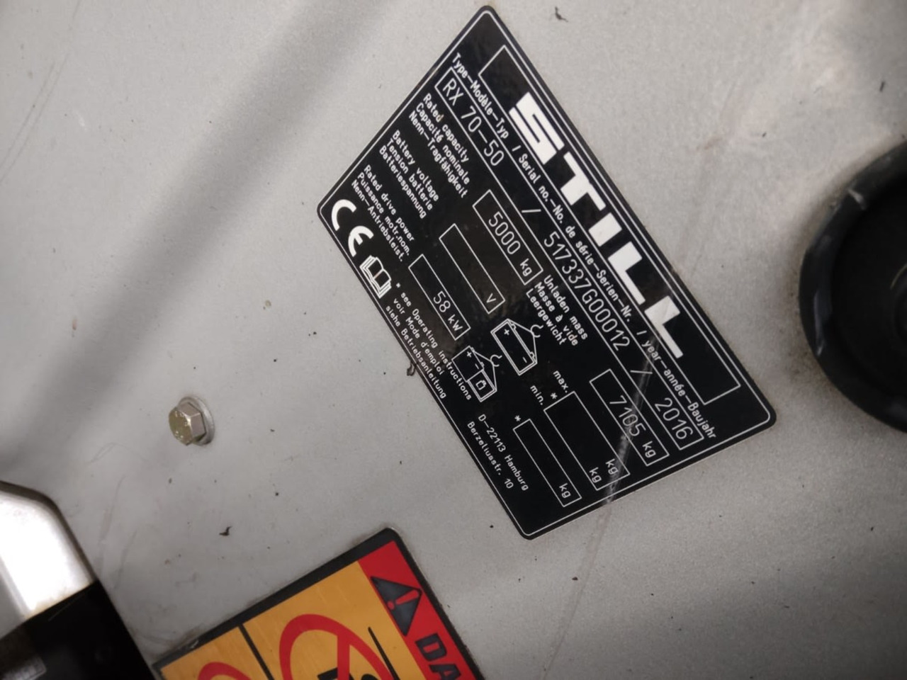 STILL RX70-50T - Газокар: снимка 5 STILL RX70-50T - Газокар: снимка 5