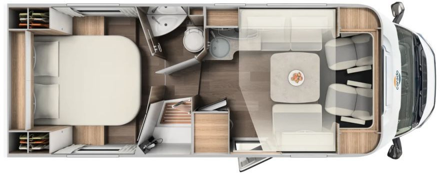 Carado T 459 Edition15 Solar, WR, RFK, SAT/TV uvm.+++ - Полуинтегриран кемпер: снимка 2 Carado T 459 Edition15 Solar, WR, RFK, SAT/TV uvm.+++ - Полуинтегриран кемпер: снимка 2