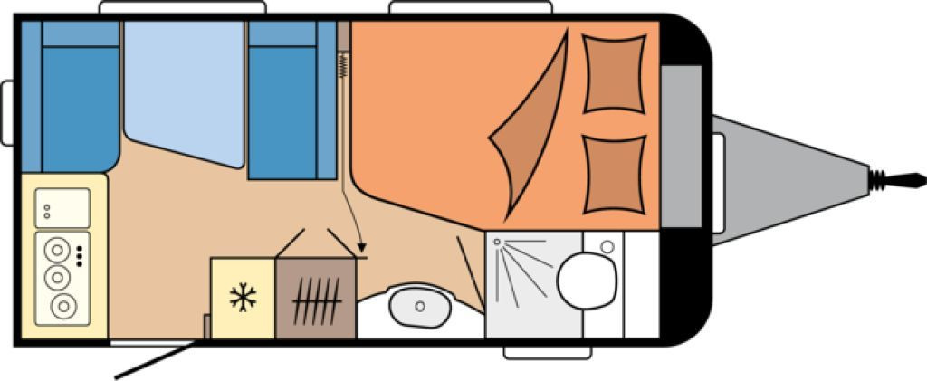 Hobby De Luxe 400 SFe 1500kg., Fahrradträger - Каравана: снимка 2 Hobby De Luxe 400 SFe 1500kg., Fahrradträger - Каравана: снимка 2