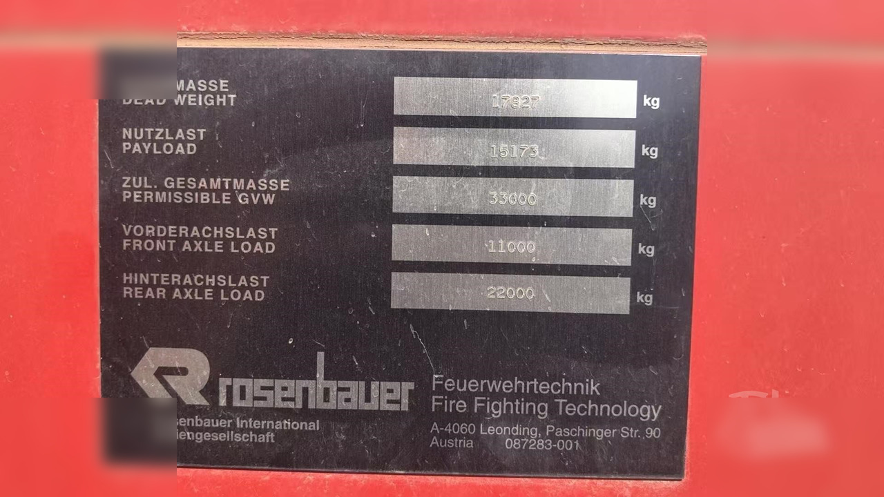 1995 ROSENBAUER FOX - Пожарна кола: снимка 3 1995 ROSENBAUER FOX - Пожарна кола: снимка 3