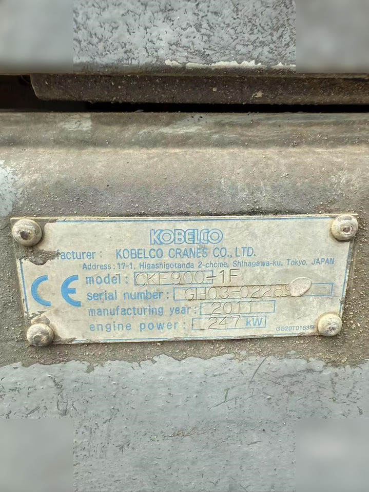 2011 KOBELCO CKE900-1F - Верижен кран: снимка 5 2011 KOBELCO CKE900-1F - Верижен кран: снимка 5
