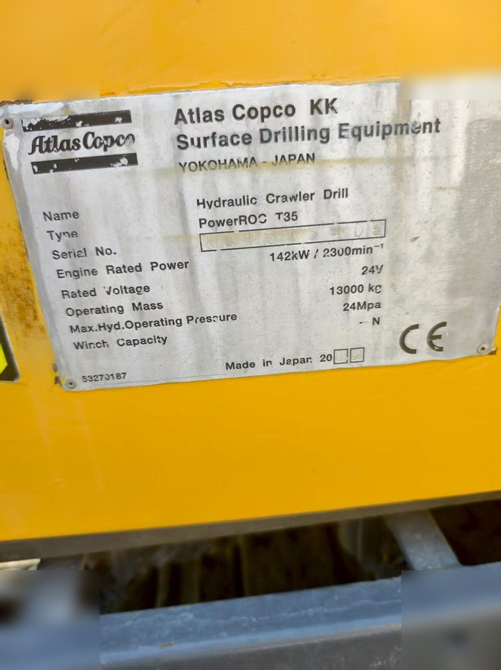 2012 ATLAS COPCO T35 - Пробивна машина: снимка 5 2012 ATLAS COPCO T35 - Пробивна машина: снимка 5