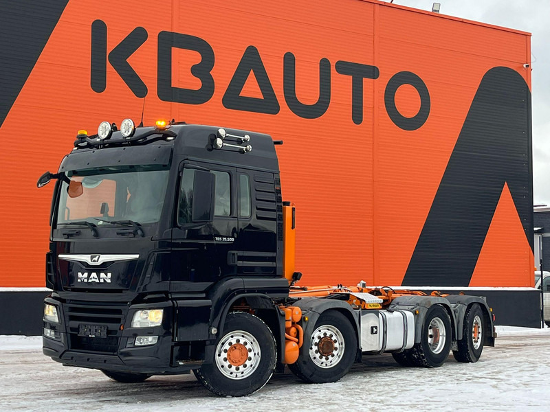 MAN TGS 35.500 8x4H*6 PALFINGER T 20 ton / L=5700 mm / HYDRODRIVE - Мултилифт с кука камион: снимка 1 MAN TGS 35.500 8x4H*6 PALFINGER T 20 ton / L=5700 mm / HYDRODRIVE - Мултилифт с кука камион: снимка 1