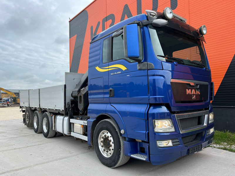 MAN TGX 35.480 8x4*4 HIAB 288E-7 / PLATFORM L=6397 mm - Бордови камион, Камион с кран: снимка 4 MAN TGX 35.480 8x4*4 HIAB 288E-7 / PLATFORM L=6397 mm - Бордови камион, Камион с кран: снимка 4