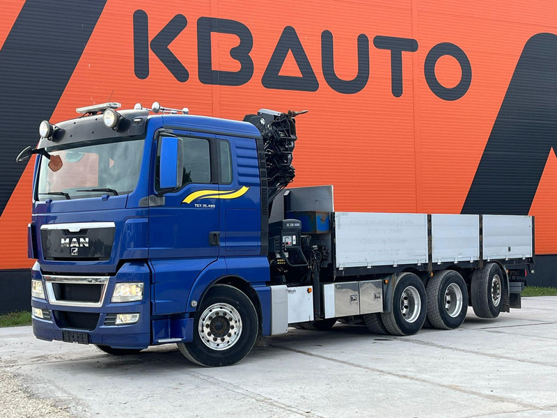 MAN TGX 35.480 8x4*4 HIAB 288E-7 / PLATFORM L=6397 mm - Бордови камион, Камион с кран: снимка 2 MAN TGX 35.480 8x4*4 HIAB 288E-7 / PLATFORM L=6397 mm - Бордови камион, Камион с кран: снимка 2