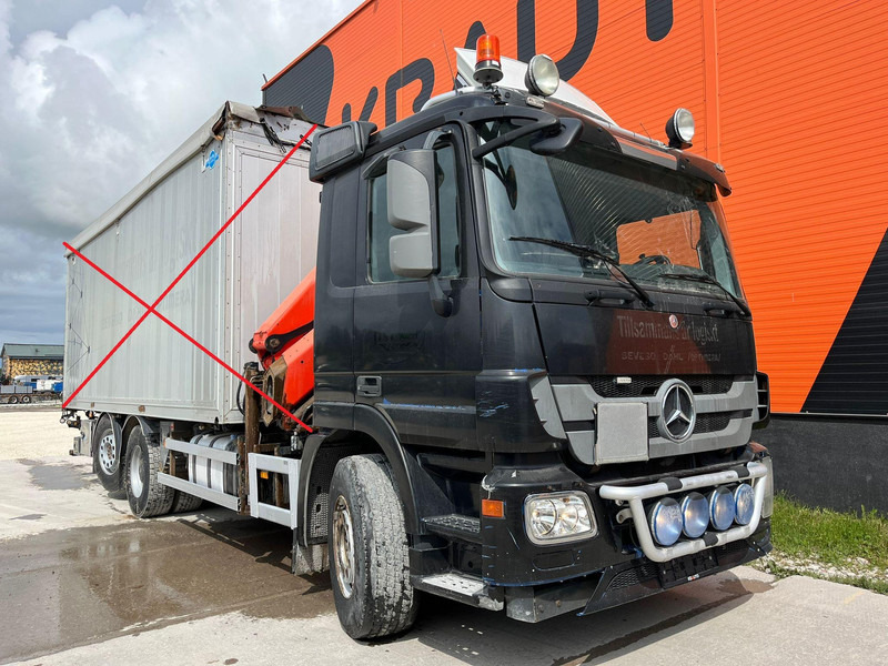 Mercedes-Benz Actros 2536 6x2*4 PK18002 / BOX L=6965 mm - Шаси кабина, Камион с кран: снимка 3 Mercedes-Benz Actros 2536 6x2*4 PK18002 / BOX L=6965 mm - Шаси кабина, Камион с кран: снимка 3