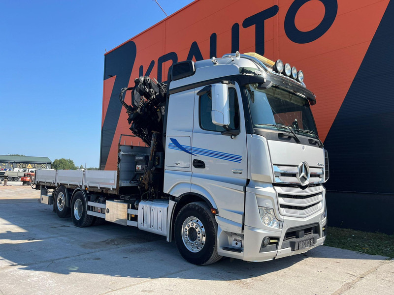 Mercedes-Benz Actros 2551 6x2 HIAB 377-6 HIPRO + JIB / Platform extendable L=6400 -- 7397mm - Бордови камион, Камион с кран: снимка 4 Mercedes-Benz Actros 2551 6x2 HIAB 377-6 HIPRO + JIB / Platform extendable L=6400 -- 7397mm - Бордови камион, Камион с кран: снимка 4