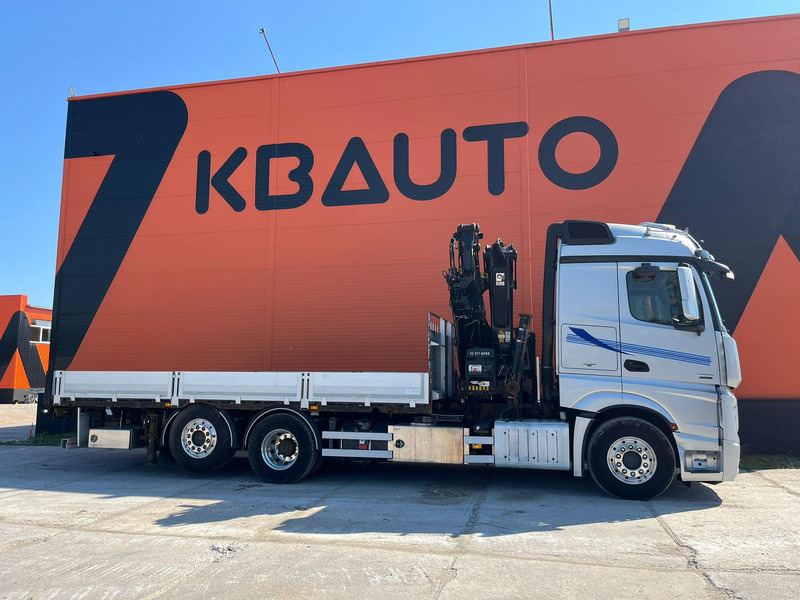 Mercedes-Benz Actros 2551 6x2 HIAB 377-6 HIPRO + JIB / Platform extendable L=6400 -- 7397mm - Бордови камион, Камион с кран: снимка 5 Mercedes-Benz Actros 2551 6x2 HIAB 377-6 HIPRO + JIB / Platform extendable L=6400 -- 7397mm - Бордови камион, Камион с кран: снимка 5