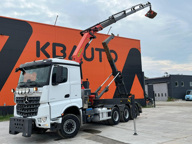 Mercedes-Benz Arocs 3242 8x4 PK22002 / RETARDER / SNOW PLOW EQUIPMENT / GRAPPLE - Мултилифт с кука камион, Камион с кран: снимка 1 Mercedes-Benz Arocs 3242 8x4 PK22002 / RETARDER / SNOW PLOW EQUIPMENT / GRAPPLE - Мултилифт с кука камион, Камион с кран: снимка 1