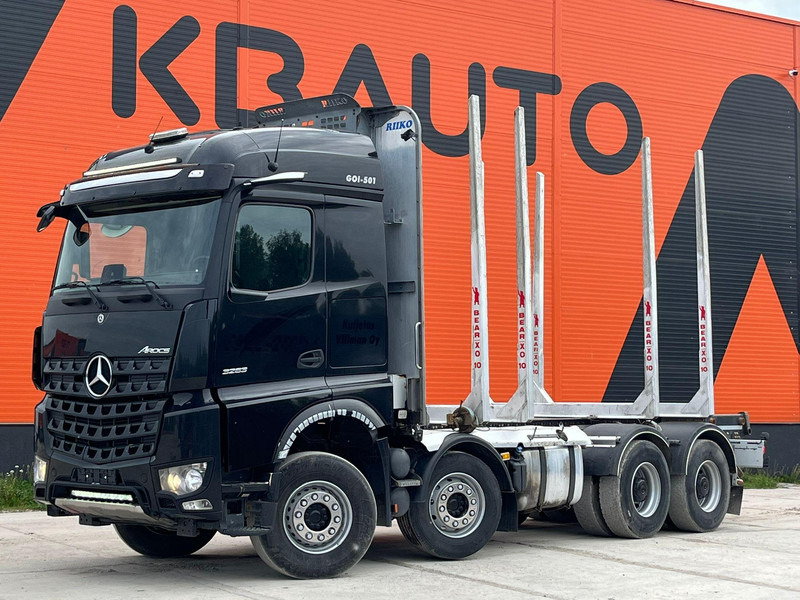 Mercedes-Benz Arocs 3263 8x4 FULL STEEL - Камион за дърва, Камион с кран: снимка 1 Mercedes-Benz Arocs 3263 8x4 FULL STEEL - Камион за дърва, Камион с кран: снимка 1