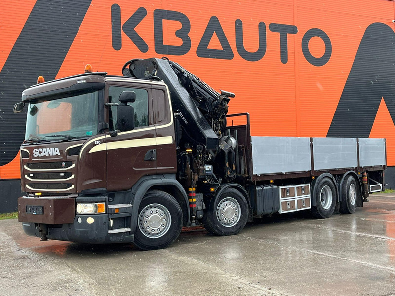 Scania G 450 8x2*6 HIAB 622E-8 + JIB / PLATFORM L=6715 mm - Бордови камион, Камион с кран: снимка 2 Scania G 450 8x2*6 HIAB 622E-8 + JIB / PLATFORM L=6715 mm - Бордови камион, Камион с кран: снимка 2