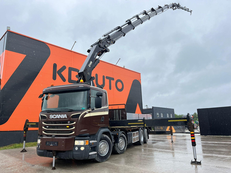 Scania G 450 8x2*6 HIAB 622E-8 + JIB / PLATFORM L=6715 mm - Бордови камион, Камион с кран: снимка 1 Scania G 450 8x2*6 HIAB 622E-8 + JIB / PLATFORM L=6715 mm - Бордови камион, Камион с кран: снимка 1