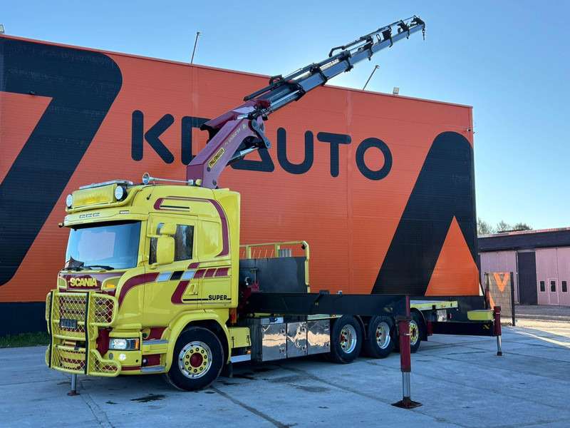 Scania G 490 8x4*4 PK 65002 SH / JIB CONNECTION / PLATFORM L=6301-7499 mm - Бордови камион, Камион с кран: снимка 1 Scania G 490 8x4*4 PK 65002 SH / JIB CONNECTION / PLATFORM L=6301-7499 mm - Бордови камион, Камион с кран: снимка 1