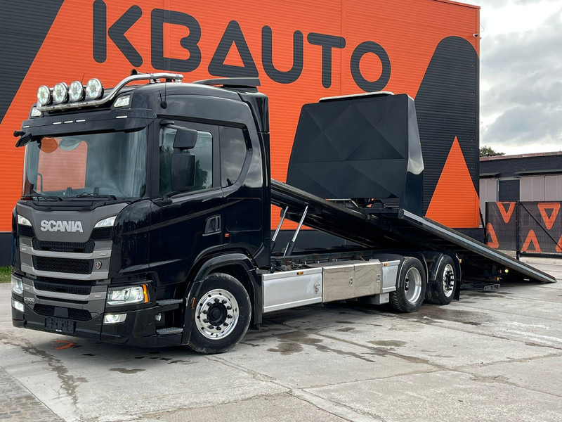 Scania G 500 6x2*4 JIGE Simplex 8T / SUPERWINCH H12P PRO / PLATFORM L=7481 mm - Автовоз камион: снимка 2 Scania G 500 6x2*4 JIGE Simplex 8T / SUPERWINCH H12P PRO / PLATFORM L=7481 mm - Автовоз камион: снимка 2