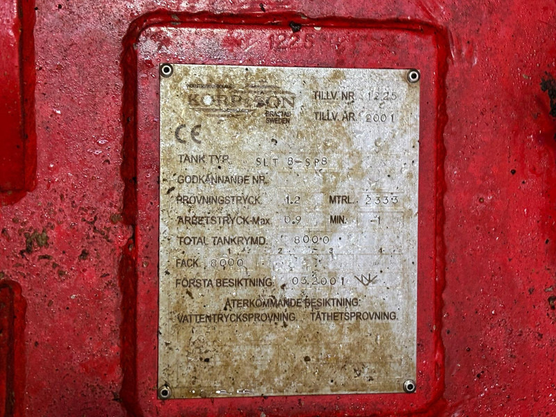 Каналопочистваща машина Scania P 124 6x2*4 KORP&SON / TANK 8000 l / VACUUM Wittig RFW260 / PRESSURE Uraca DK716 140 bar / 400 l/min: снимка 16 Каналопочистваща машина Scania P 124 6x2*4 KORP&SON / TANK 8000 l / VACUUM Wittig RFW260 / PRESSURE Uraca DK716 140 bar / 400 l/min: снимка 16