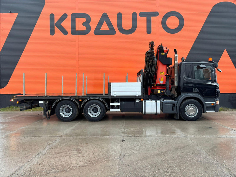 Scania P 380 6x2 PK 44002 + WINCH / PLATFORM L=6090 mm - Бордови камион, Камион с кран: снимка 5 Scania P 380 6x2 PK 44002 + WINCH / PLATFORM L=6090 mm - Бордови камион, Камион с кран: снимка 5