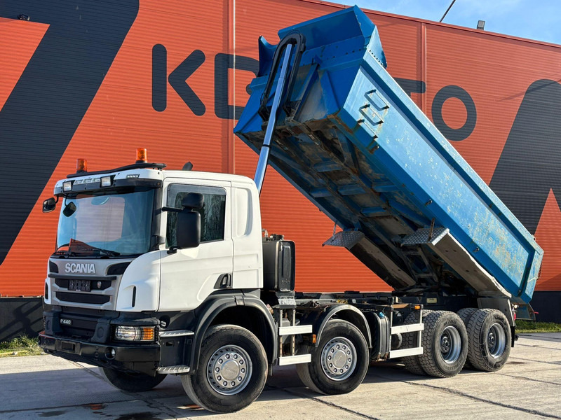 Scania P 440 8x4 RETARDER / FULL STEEL / BOX L=5850 mm - Самосвал камион: снимка 2 Scania P 440 8x4 RETARDER / FULL STEEL / BOX L=5850 mm - Самосвал камион: снимка 2