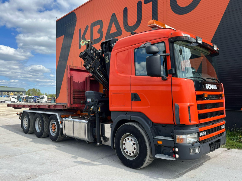 Scania R 144 8x2/4 HIAB 211EP-5 YEAR 2008 / HOOK LIFT L=5400 mm - Мултилифт с кука камион, Камион с кран: снимка 4 Scania R 144 8x2/4 HIAB 211EP-5 YEAR 2008 / HOOK LIFT L=5400 mm - Мултилифт с кука камион, Камион с кран: снимка 4