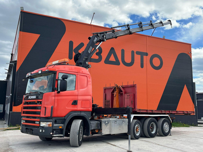 Scania R 144 8x2/4 HIAB 211EP-5 YEAR 2008 / HOOK LIFT L=5400 mm - Мултилифт с кука камион, Камион с кран: снимка 1 Scania R 144 8x2/4 HIAB 211EP-5 YEAR 2008 / HOOK LIFT L=5400 mm - Мултилифт с кука камион, Камион с кран: снимка 1