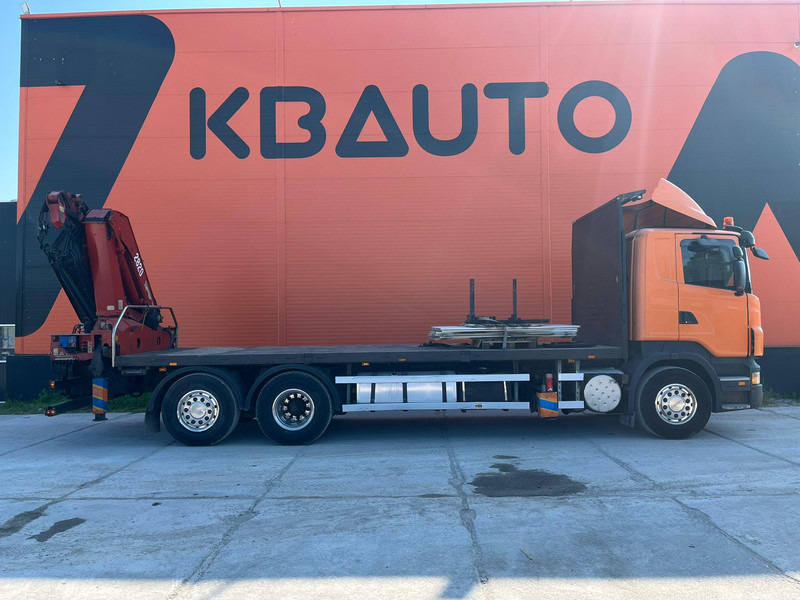 Scania R 340 6x2*4 HMF 2823-K6 + JIB / PLATFORM L=7293 mm - Бордови камион, Камион с кран: снимка 5 Scania R 340 6x2*4 HMF 2823-K6 + JIB / PLATFORM L=7293 mm - Бордови камион, Камион с кран: снимка 5