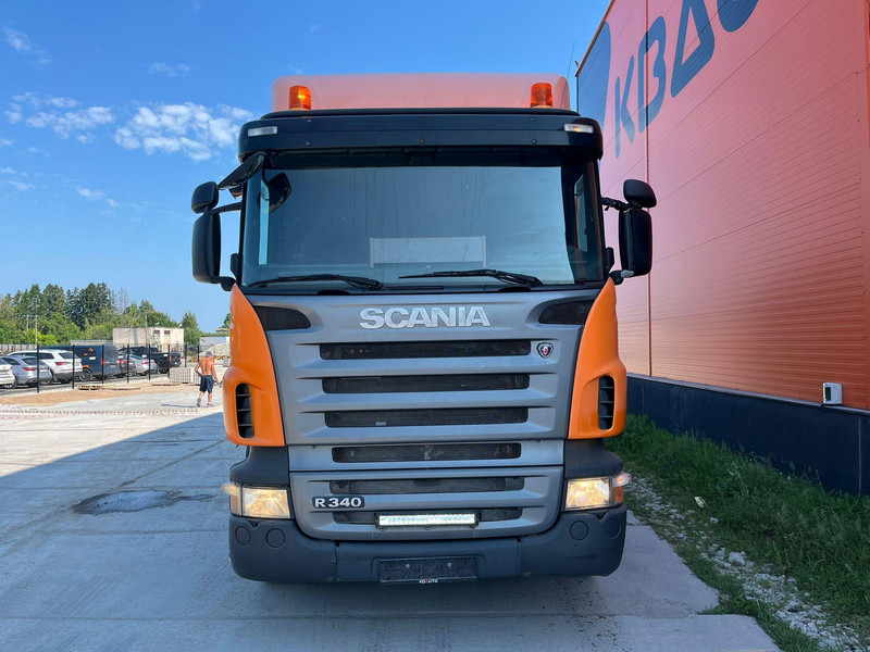 Scania R 340 6x2*4 HMF 2823-K6 + JIB / PLATFORM L=7293 mm - Бордови камион, Камион с кран: снимка 3 Scania R 340 6x2*4 HMF 2823-K6 + JIB / PLATFORM L=7293 mm - Бордови камион, Камион с кран: снимка 3