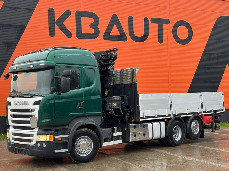 Scania R 410 6x2 HIAB 322EP-5 HIPRO / PLATFORM L=6131 mm - Бордови камион, Камион с кран: снимка 2 Scania R 410 6x2 HIAB 322EP-5 HIPRO / PLATFORM L=6131 mm - Бордови камион, Камион с кран: снимка 2
