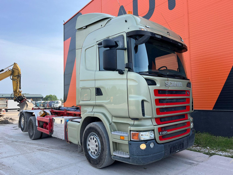 Scania R 420 6x2 PALFINGER T 20 ton / L=5450 mm / RETARDER - Мултилифт с кука камион: снимка 4 Scania R 420 6x2 PALFINGER T 20 ton / L=5450 mm / RETARDER - Мултилифт с кука камион: снимка 4