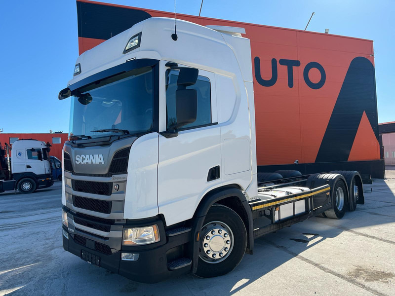 Scania R 450 6x2*4 9 TON FRONT AXLE / RETARDER / CHASSIS L=7286 mm - Шаси кабина: снимка 2 Scania R 450 6x2*4 9 TON FRONT AXLE / RETARDER / CHASSIS L=7286 mm - Шаси кабина: снимка 2