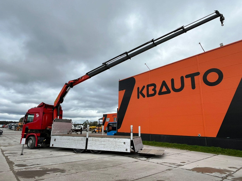 Бордови камион, Камион с кран Scania R 450 6x2*4 PK 26002 / PLATFORM L=6482 mm: снимка 10