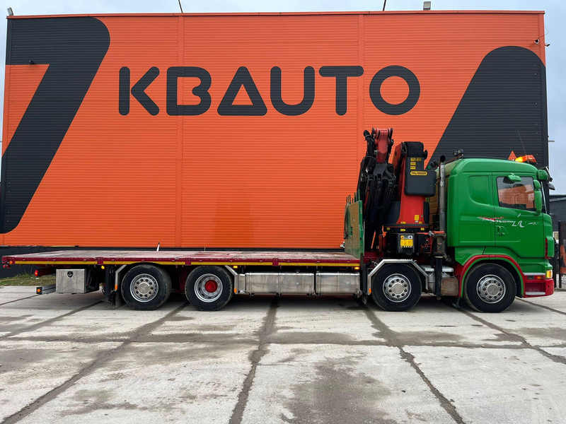 Scania R 480 8x2*6 PK 65002 + JIB / PLATFORM L=7518 mm - Бордови камион, Камион с кран: снимка 5 Scania R 480 8x2*6 PK 65002 + JIB / PLATFORM L=7518 mm - Бордови камион, Камион с кран: снимка 5