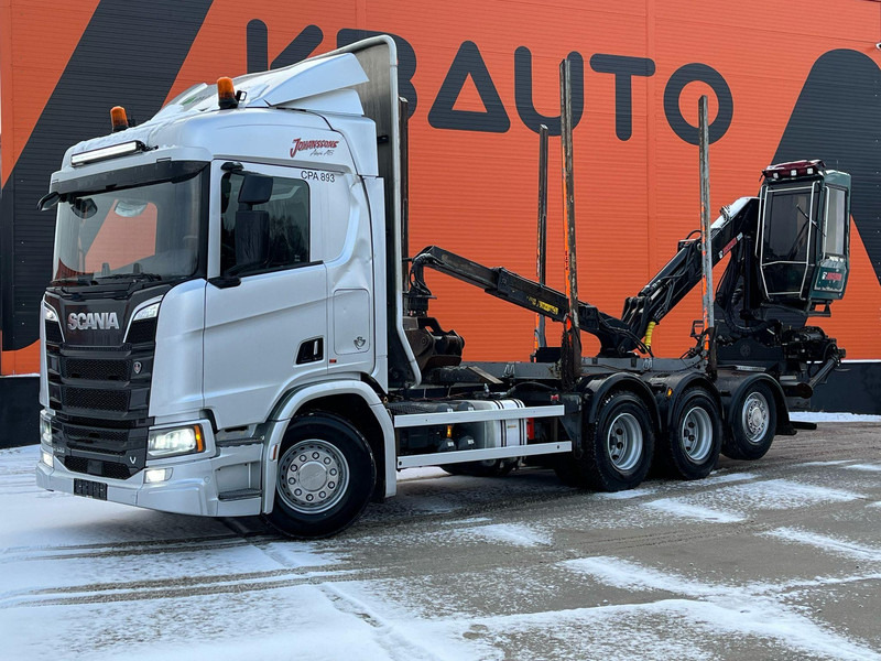 Scania R 520 8x4*4 RETARDER - Камион за дърва, Камион с кран: снимка 2 Scania R 520 8x4*4 RETARDER - Камион за дърва, Камион с кран: снимка 2