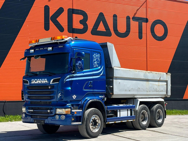 Scania R 560 6x4 RETARDER / FULL STEEL / BIG AXLES / BOX L=4563 mm - Самосвал камион: снимка 1 Scania R 560 6x4 RETARDER / FULL STEEL / BIG AXLES / BOX L=4563 mm - Самосвал камион: снимка 1