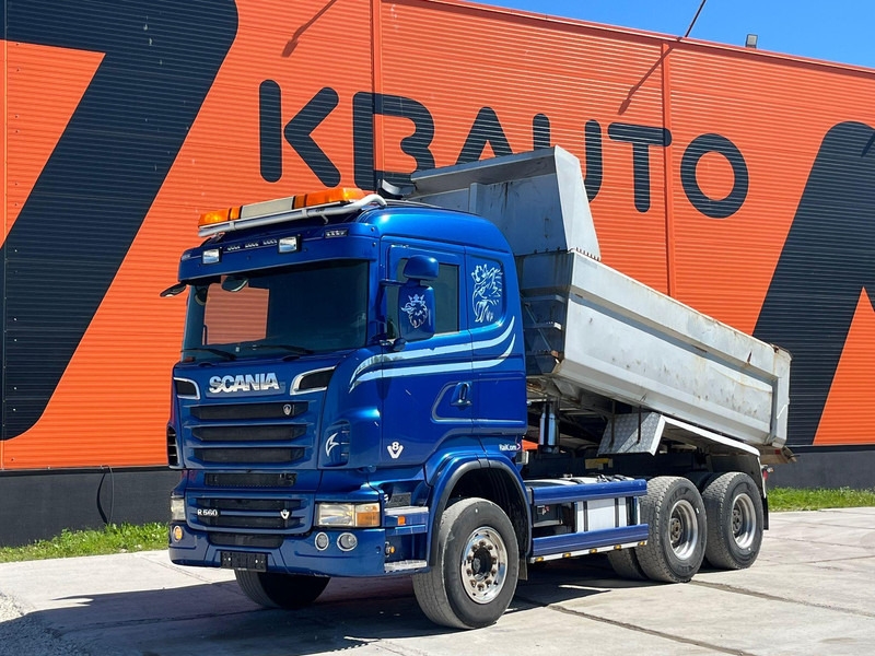 Scania R 560 6x4 RETARDER / FULL STEEL / BIG AXLES / BOX L=4563 mm - Самосвал камион: снимка 2 Scania R 560 6x4 RETARDER / FULL STEEL / BIG AXLES / BOX L=4563 mm - Самосвал камион: снимка 2